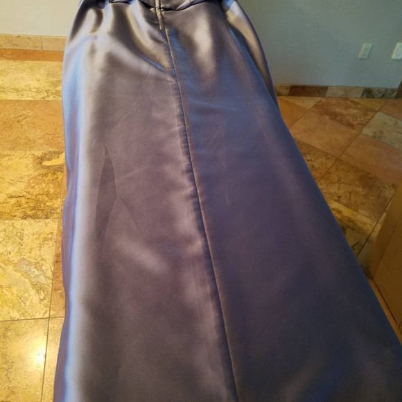 Floor Length Dusty Lavender Strapless Alfred Angelo Gown Size 6 - Picture 5 of 6